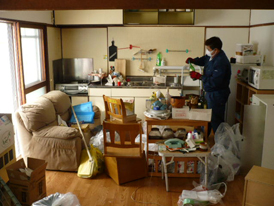 ゴミ処分 作業前